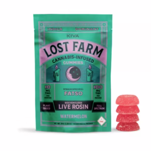 Lost Farm | Watermelon x Fatso | Live Rosin Gummies 100mg
