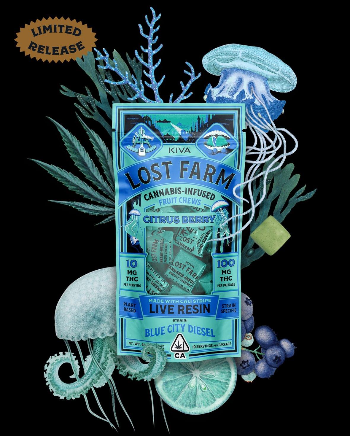 Kiva Lost Farm Gummies​ | Citrus Berry x Blue City Diesel Chews